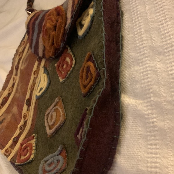 NEW Anthropologie Rising Tide handmade wool purse - Picture 6 of 16